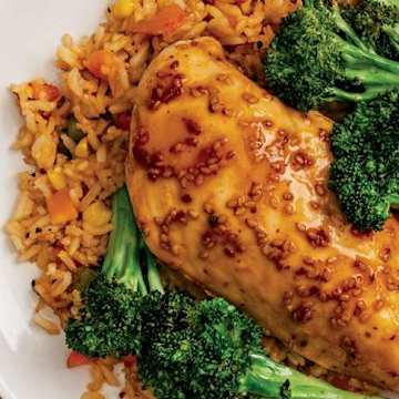 Teriyaki Chicken, Broccoli & Rice