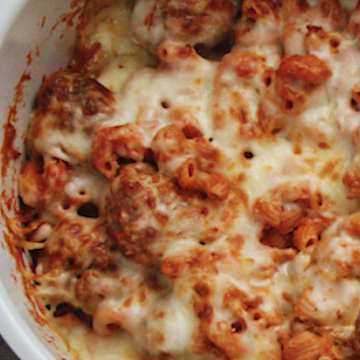 Meatball Pasta Bake