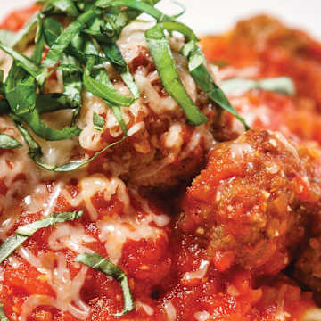 Easy Turkey-Pesto Meatballs with Penne Pasta