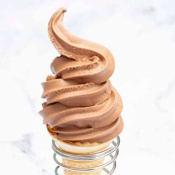 Condensed Milk Chocolate Mint Soft Serve