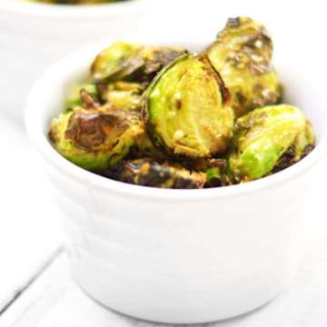 Air Fried Parmesan Brussels Sprouts