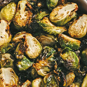 Crispy Brussels Sprouts and Sriracha Mayo