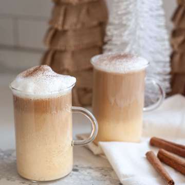 Spiced Eggnog Cappuccino