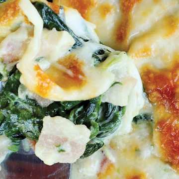 Creamed Spinach Gratin