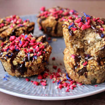 Protein Banana Flapjack Bites