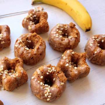 G&acirc;teaux &agrave; la banane, au beurre de cacahu&egrave;te et au Biscoff