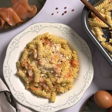 Fusili Carbonara De Saumon Fum&eacute; Cr&egrave;me Citronn&eacute;e