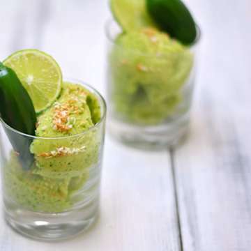 Spicy Pineapple Coriander Instant Sorbet