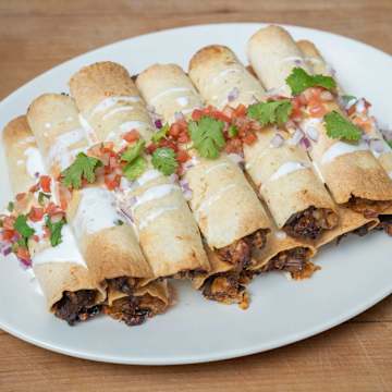 Air Fryer Barbacoa Lamb Taquitos