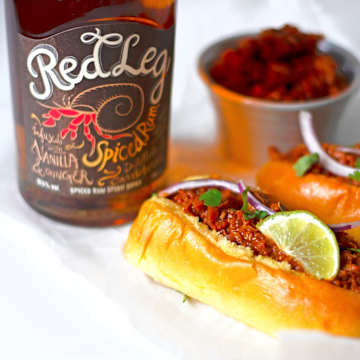 Rum & Mango Spicy BBQ Jackfruit Pulled Pork