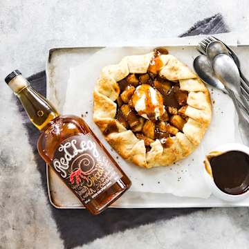 Spiced Pineapple Galette with Rum Caramel