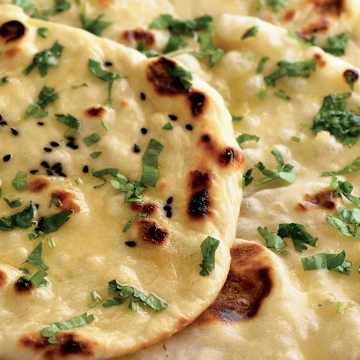 Garlicky Naan Bread
