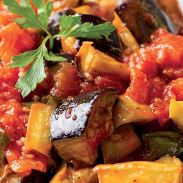 Spicy Roasted Eggplant Shakshuka