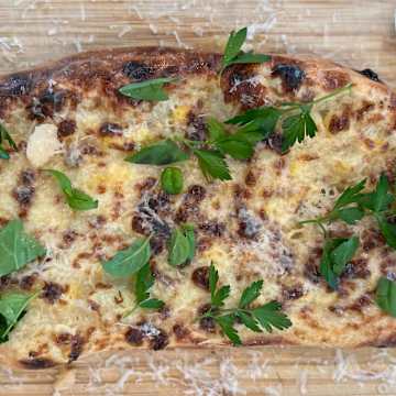 Corn & Cheese Flatbread