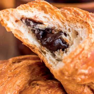 Flaky Chocolate Croissants