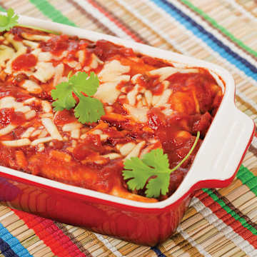 Enchiladas la saucisse de porc