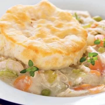 Chicken Pot &ldquo;Pie&rdquo; with Biscuits