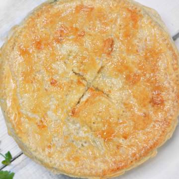 Chicken, Leek, Mushroom & Puff Pastry Pie