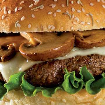 Smash Burgers with saut&eacute;ed Mushrooms