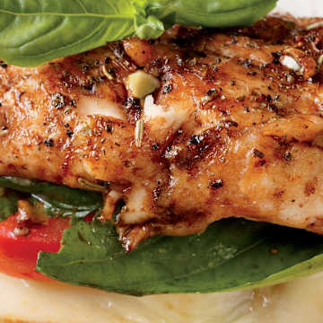 Grilled Caprese Chicken Breasts