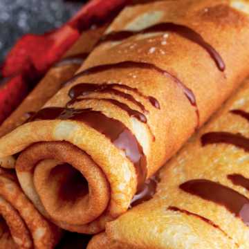 Strawberry Hazelnut Spread Crepes