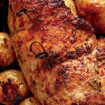 Roasted Pork Loin with Baby Potatoes