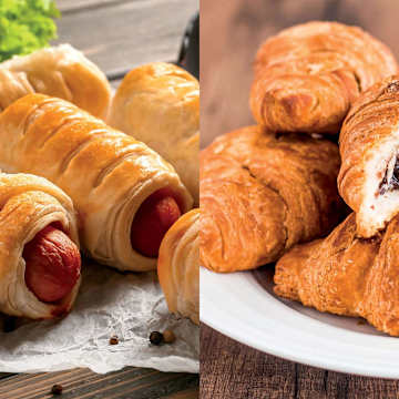 Pigs in a Blanket and Chocolate Croissants