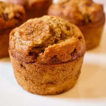 Banana & Milk Chocolate Muffins