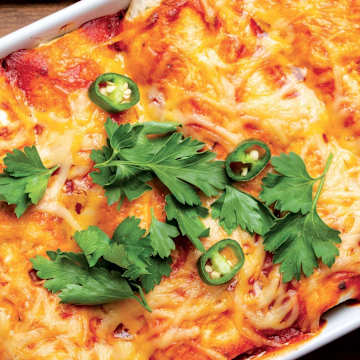 Creamy Chicken Enchilada Casserole