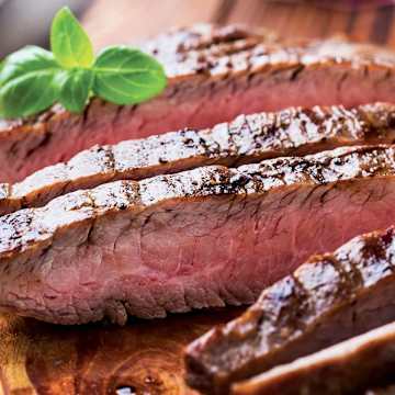 Marinated Flank Steak with Greek Orzo Pasta Salad