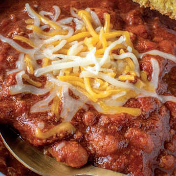 Slow Cooker Turkey Chili with Cornbread