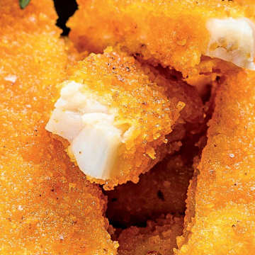 Herby Parmesan Cod with Fish Sticks and Veggie Rice Pilaf