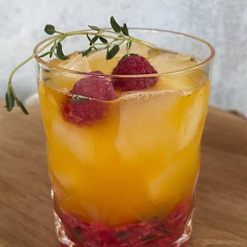 Raspberry Thyme Mocktail