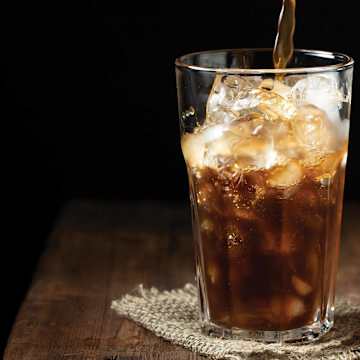 Coffee Over Ice with Cane Sugar