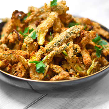 Courgette Fries with Marinara Sauce