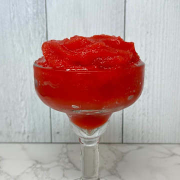 Low Sugar Strawberry Margarita Spiked Slush