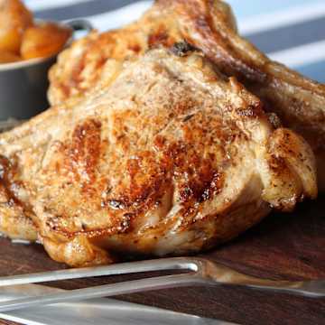 Double Veal Ribs with Caramelized Turnips