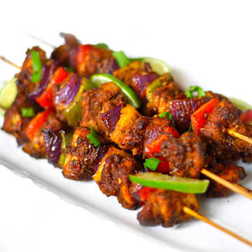 Cajun Grilled Chicken & Pepper Kebabs