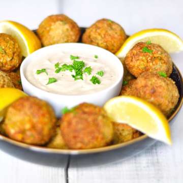 Falafel with a Tahini Sauce