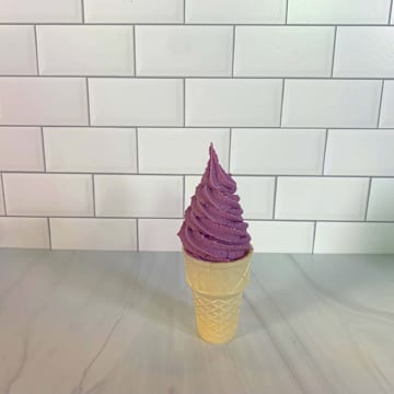 Blueberry Lavender Lite Soft Serve