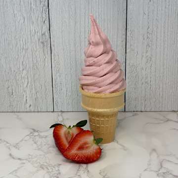 Vegan Zero Waste Strawberry Soft Serve