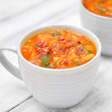 Vegetable & Borlotti Bean Soup
