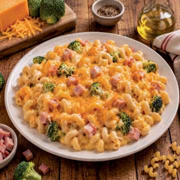 Ham and Broccoli Mac & Cheese