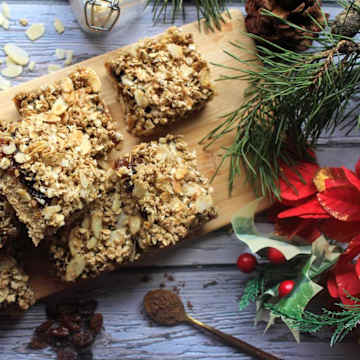 Mince Pie Crumble Flapjack