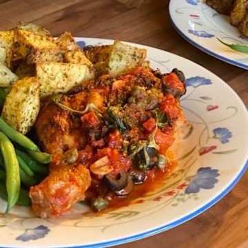 Italian Chicken with Pesto Roasties