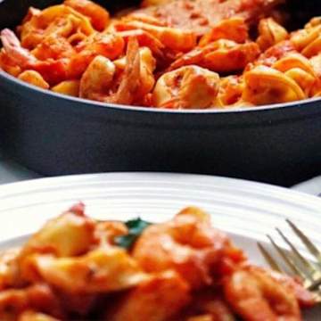 Spicy Shrimp Tortellini