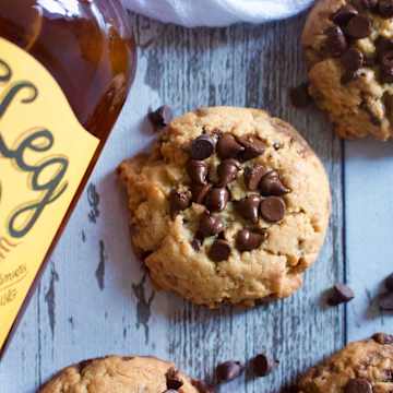 Spiced Rum & Dark Chocolate Cookies