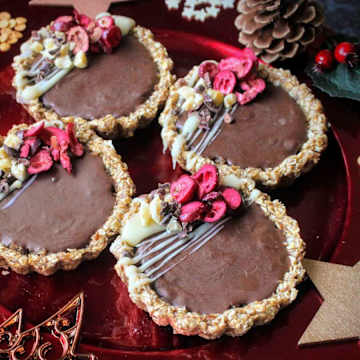 Chocolate Chestnut & Hazelnut Tartlets