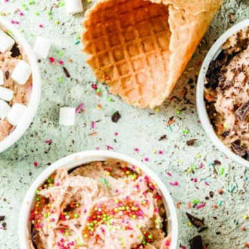 Edible Cookie Dough 3 Ways