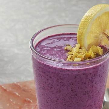 Wild Blueberry Lemon Immunity Support Smoothie